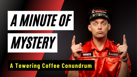 A Minute-of-Mystery | A Towering Coffee Conundrum