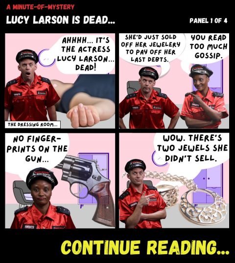 Minute of Mystery - Lucy Larson is dead...