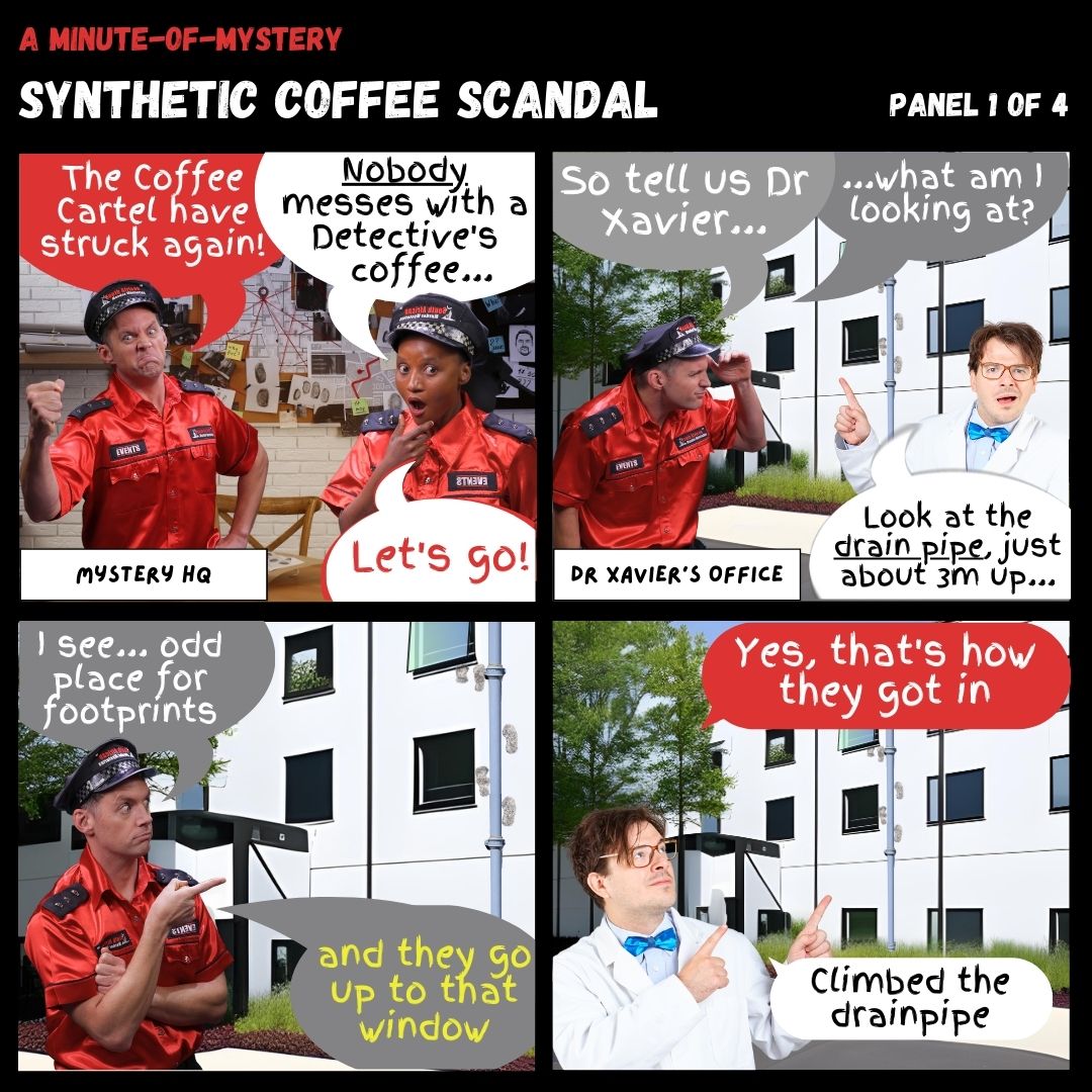 Minute-Of-Mystery | Synthetic Coffee Scandal