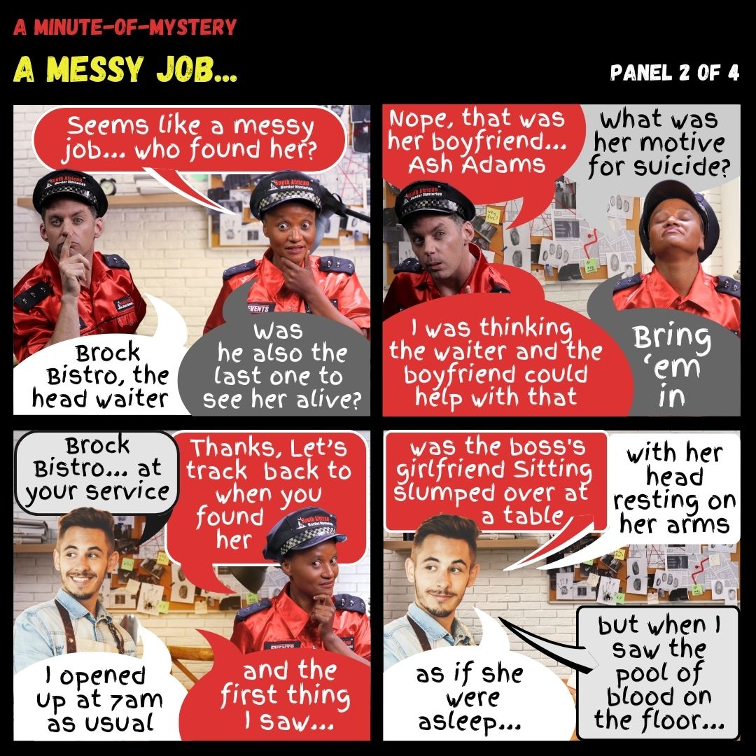 Minute-of-Mystery | A Messy Job...